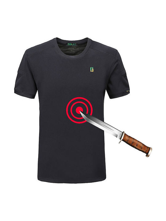 Anti-Stich Schutz T-Shirt Schwarz