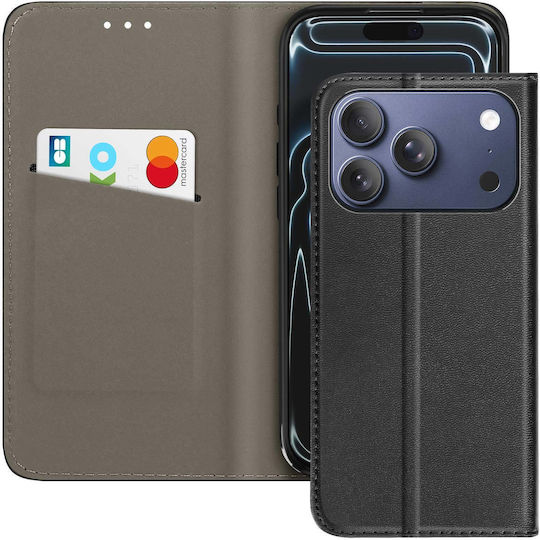 Avizar Folio Case Iphone 17 Pro Max Card Holder Video Stand Function Black