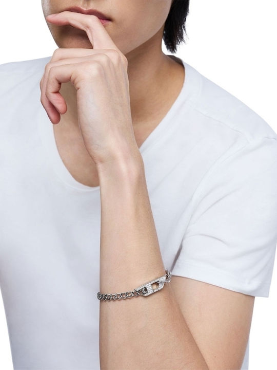 Diesel-d Bracelet Logo Cubic Zirconia Dx1627040