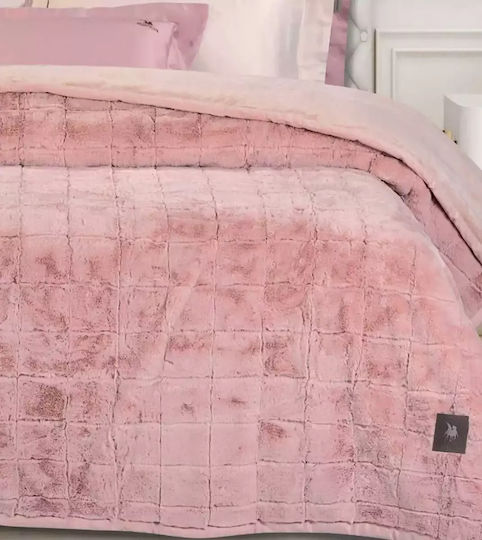 Greenwich Polo Club 3499 Furry Blanket Double 220x240cm Salmon