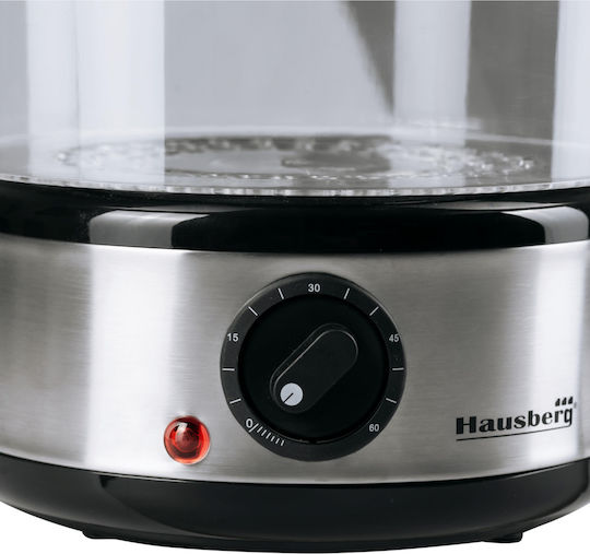 Hausberg Hausberg HB-1350 Food Steamer with 2 Steaming Decks 4.8lt
