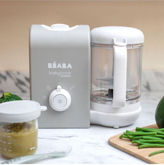 Beaba Babycook Express Baby Food Steamer with Blender 1.25lt Velvet Grey