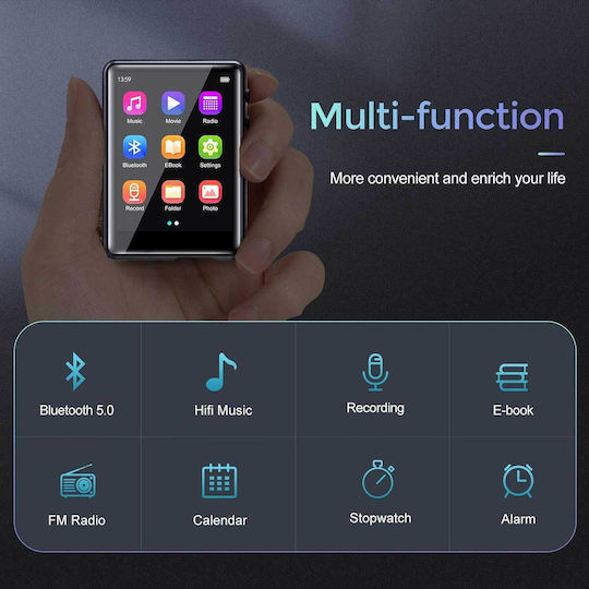Joliker MP3 Player (64GB) with IPS Touch Screen 2.4" Multicolour