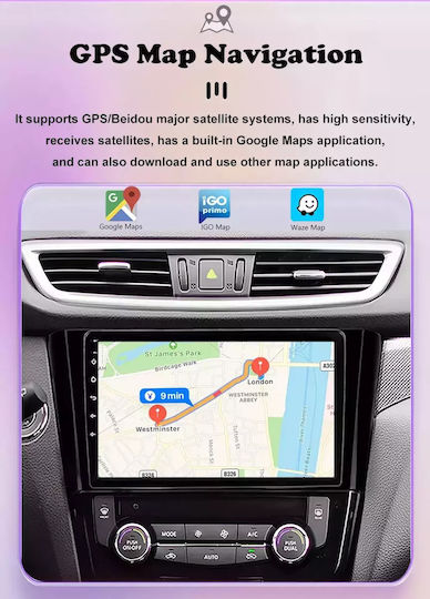 Car Audio System for Hyundai Getz 2002-2011 (Bluetooth/USB/WiFi/GPS/Apple-Carplay/Android-Auto) with Touch Screen 9"