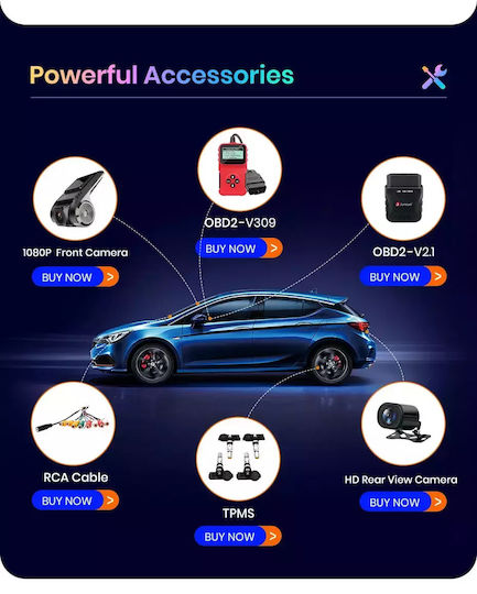 Ηχοσύστημα Αυτοκινήτου για Hyundai Getz 2002-2011 (Bluetooth/USB/WiFi/GPS/Apple-Carplay/Android-Auto) με Οθόνη Αφής 9"