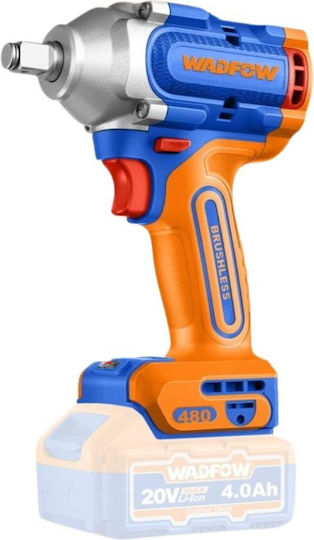 Wadfow WCD1B483E Brushless Impact Wrench Battery 20V 2x4Ah with Socket 1/2"