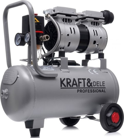Kraft & Dele Single-Phase Air Compressors with Airtank 24lt KD1395