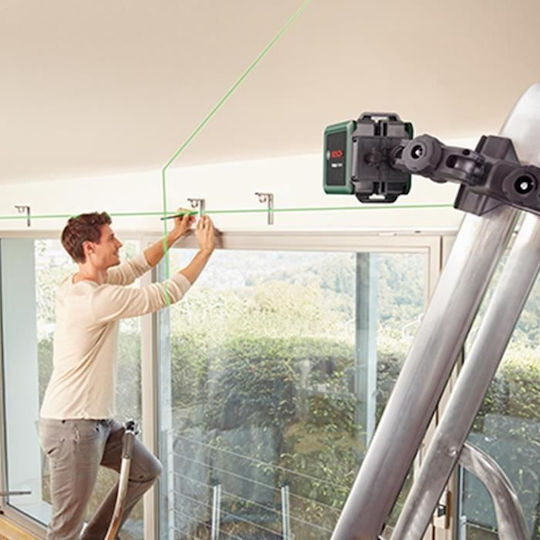 Bosch Quigo Linear Laser-Wasserwaage Roter Strahl mit Arbeitsbereich 7m