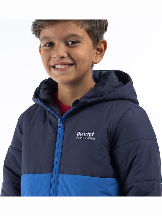 Kids' Casual Jacket with Hood Blue