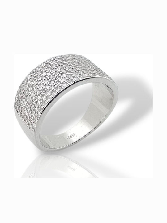 Mentzos Women's Eternity Silver Ring