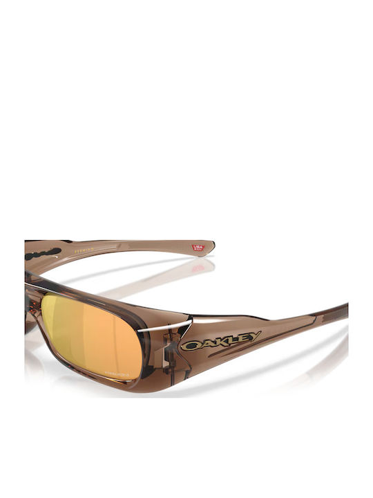 Oakley Permian Γυαλιά Ηλίου Καφέ με Κοκκάλινο Σκελετό