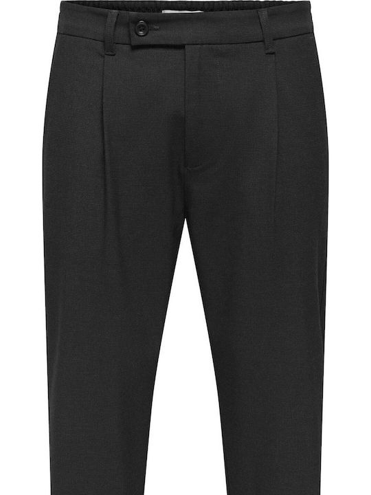Παντελόνι Chino Ελαστικό Grey Pinstripe