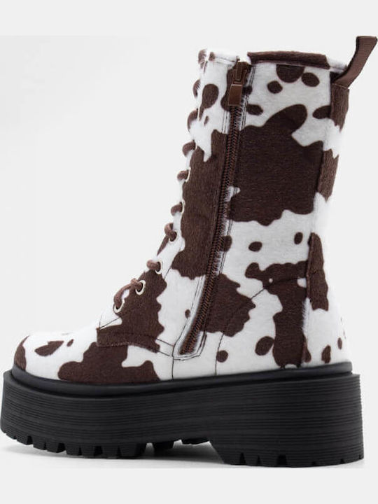 Stiefeletten Damen Braun