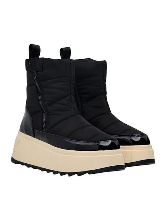 Vixxi Women's Ankle Boots Platform Black