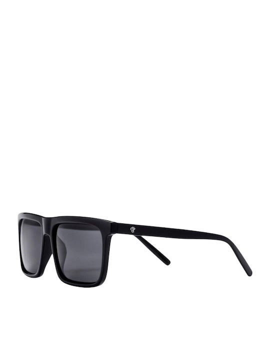 Chpo Bruce Unisex Sunglasses with Black Plastic Frame and Black Lens CHPO16132HF-103