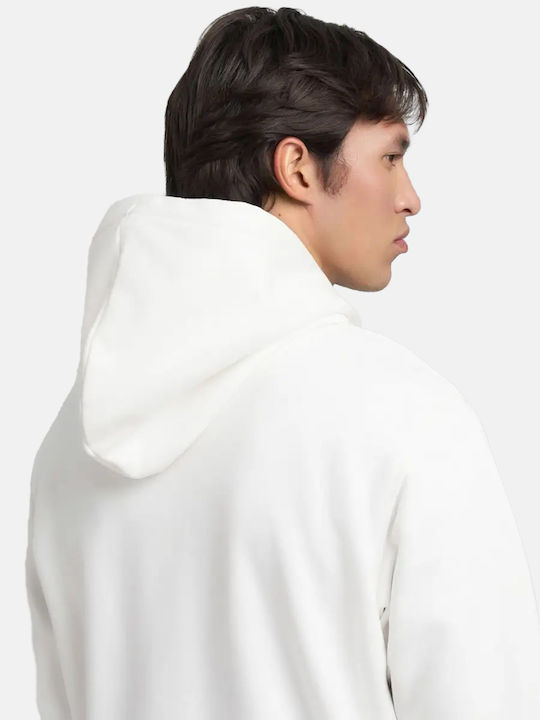 Φούτερ με Κουκούλα Natural-white