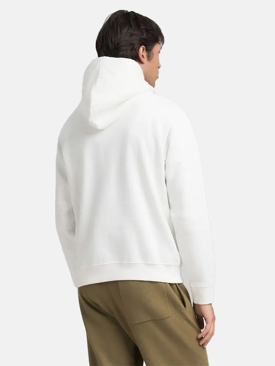 Φούτερ με Κουκούλα Natural-white