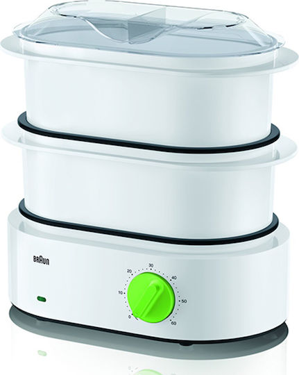 Braun Tribute Collection Food Steamer with 2 Steaming Decks 6.2lt