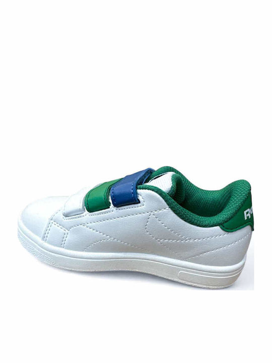 Court Kids Sneakers with Scratch White