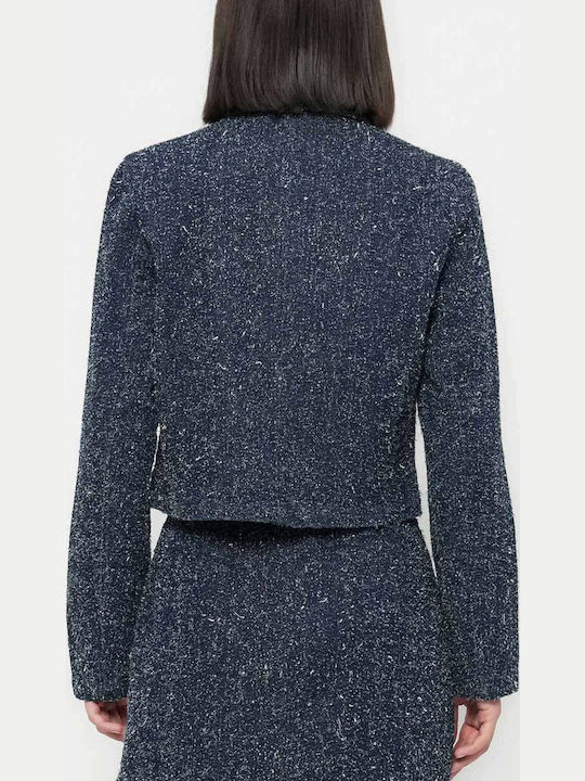 Only Τζιν Μπουφάν Dark Blue Denim