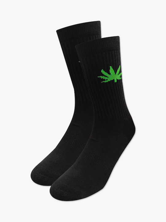Κάλτσα Βαμβακερή Πετσετέ Cannabis Leaf Rto