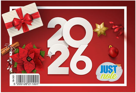 Justnote Daily Agendas 2026 6.8x9cm