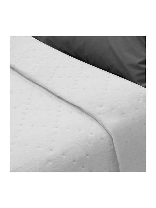 Lino Home Lipe Off Κουβερλί Μονό Microfiber Off White 160x220cm