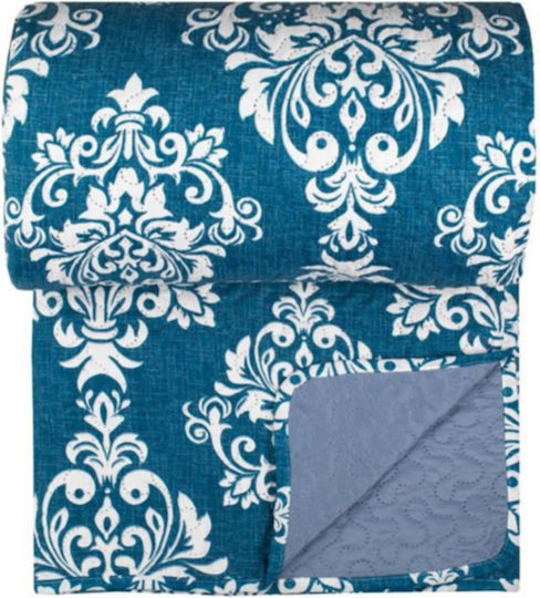 Super-King Tagesdecke Petrol Blau 220x240cm