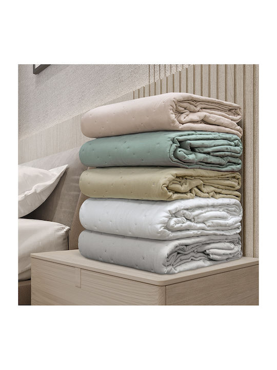 Lino Home Lipe Coverlet Single Microfiber Beige 160x220cm