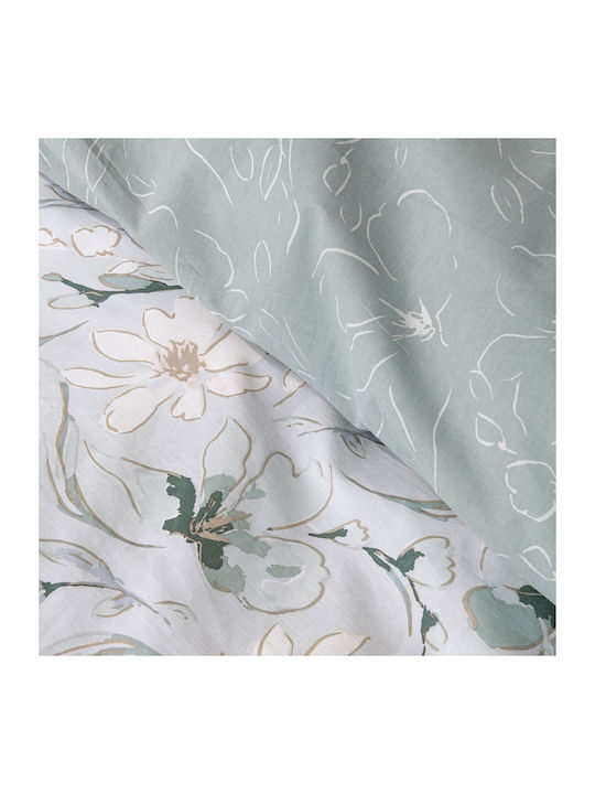 Nima Duvet Cover Set Cotton Single with Pillowcase 160x240 Celeste Celeste