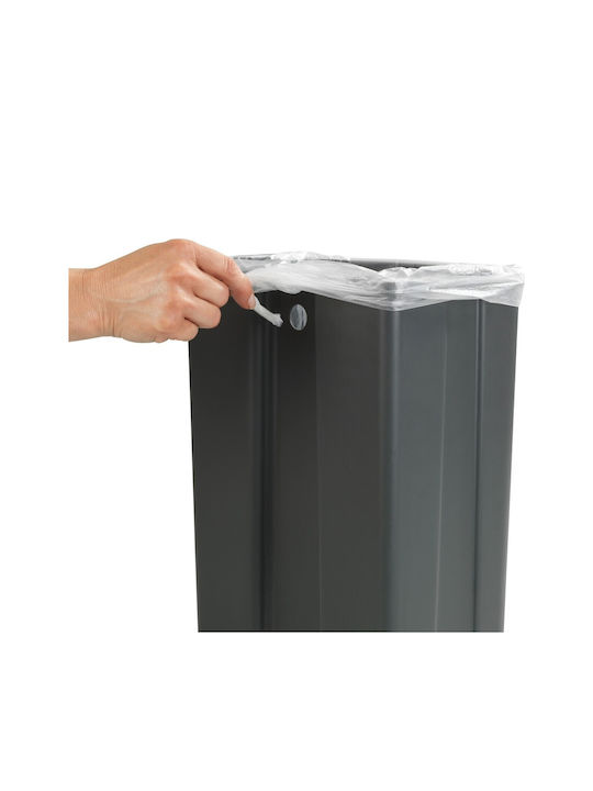 Wenko Metallic Bathroom Basket 12lt Gray