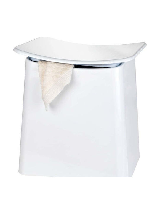 Wenko Coș De Rufe Din Plastic 33lt Cu Capac Alb