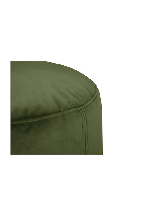 Πουφ Hocker Point Velvet Recycled Recycled Deep Green 50x50x35cm