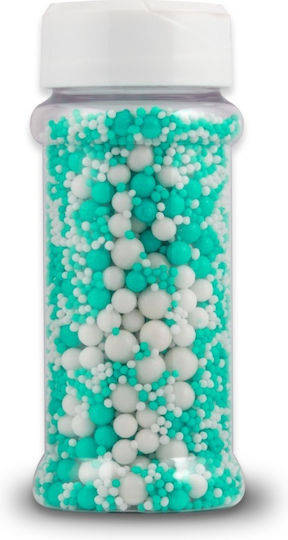 Turquoise & Weißes Streusel-Mix 80g Lumea