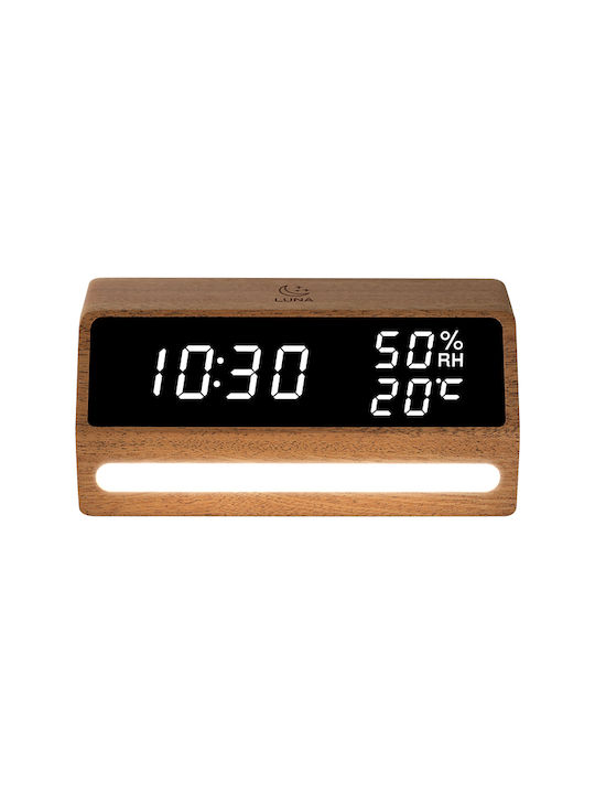 Life Luna Tabletop Digital Clock with Alarm
