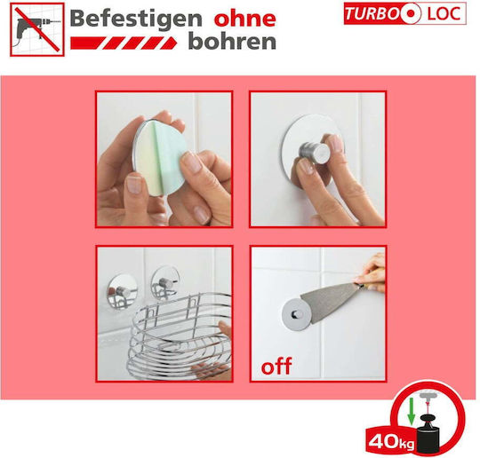Wenko Επιτοίχιο Dispenser Πλαστικό Λευκό 250ml