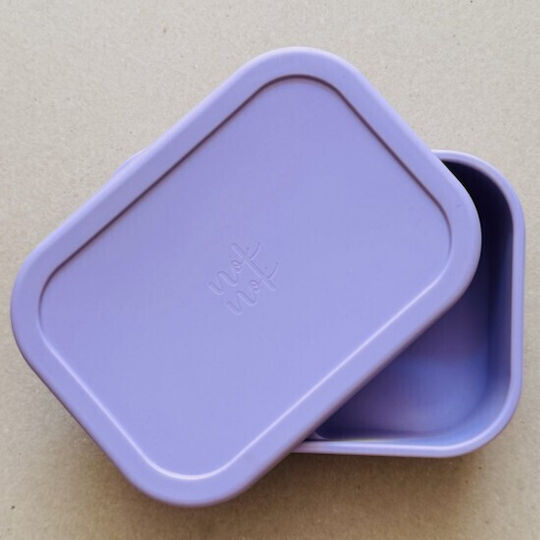 Nok Nok Bento Παιδικό Δοχείο Φαγητού από Σιλικόνη 0.8lt Λιλά
