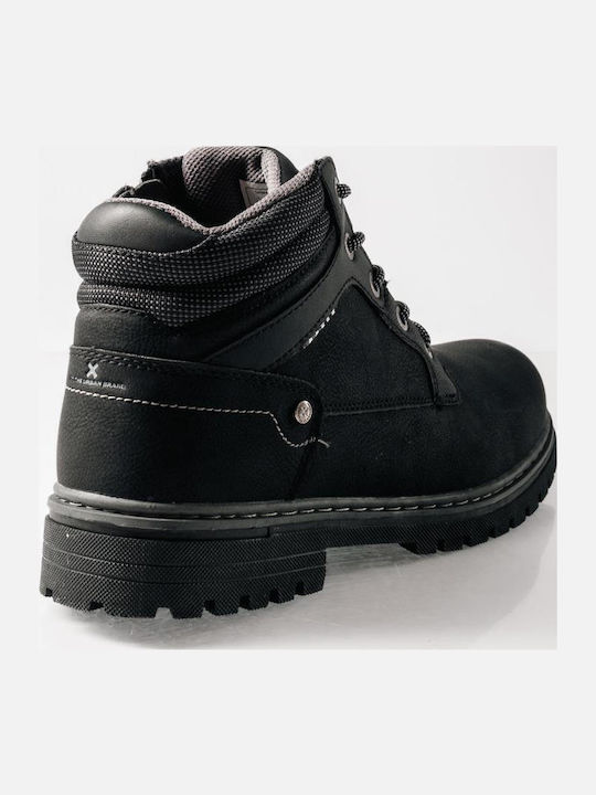 Leder Herrenstiefel Schwarz