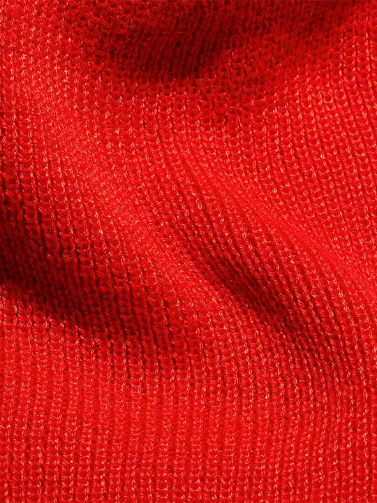 Beanie Unisex Beanie Gestrickt in Rot Farbe