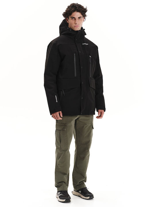Winter Jacke Parka Wasserdicht Schwarz