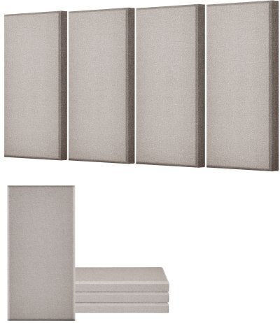 3D Wall Panels Adhesive Brown 59.944x29.972cm 4 Pieces