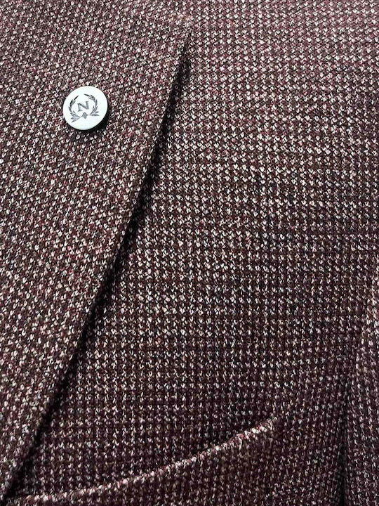 Men's Suit Jacket Slim Fit Bordo