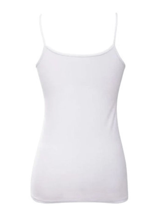 Women's T-Shirt with Spaghetti Strap White 3Pack