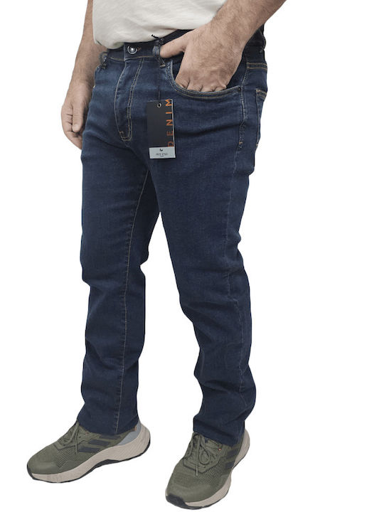 Ανδρικό Παντελόνι Τζιν με Regular Εφαρμογή Dk Blue
