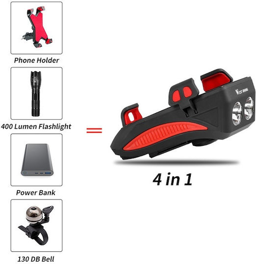 182793 Rechargeable Front Bicycle Light
