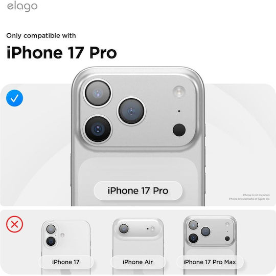 Elago Back Cover Piele Roz (iPhone 17 Pro)