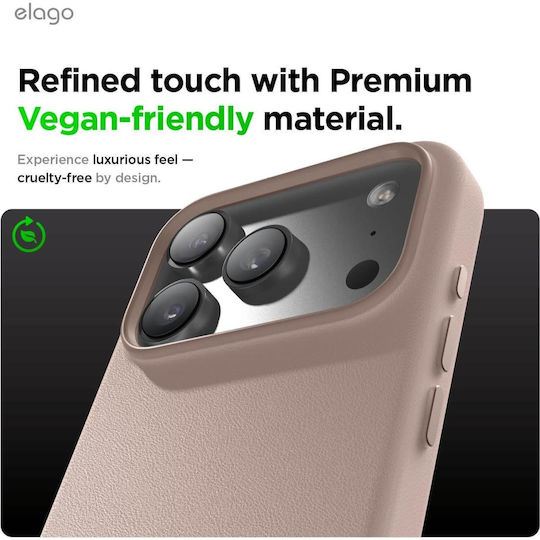 Elago Back Cover Piele Roz (iPhone 17 Pro)