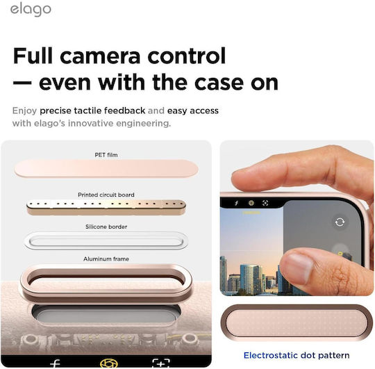 Elago Back Cover Piele Roz (iPhone 17 Pro)