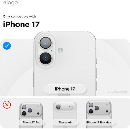 Elago Back Cover Σιλικόνης Μαύρο (iPhone 17)