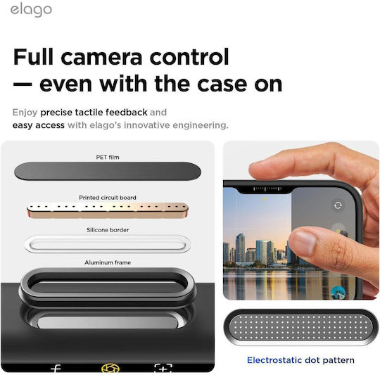 Elago Umschlag Rückseite Silikon Schwarz (iPhone Air)